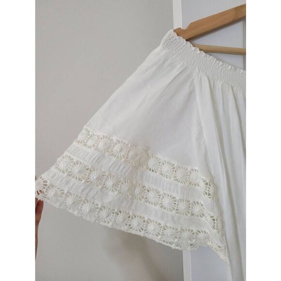 Melissa odabash Michelle White Off The Shoulder Short Beach Dress S NWT $240 - Picture 4 of 10